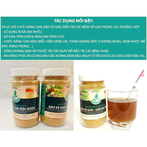 Cao khô Rễ Cà Gai Leo nguyên chất (Bảo vệ Gan – Giải độc rượu)