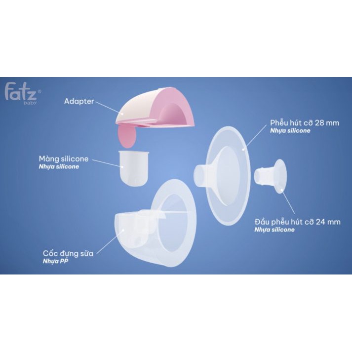 Máy hút sữa không dây Fatz Baby Freemax 2 có 9 chế độ mát xa và kích sữa Tiện Lợi - BẢO HÀNH CHÍNH HÃNG