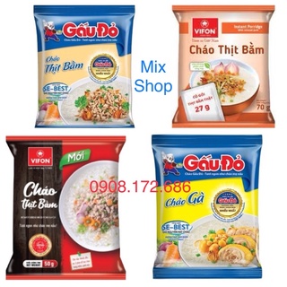 Cháo gấu đỏ / cháo vifon vị thịt bằm-thịt gà / cháo vifon hoàng gia / cháo tổ yến thịt bằm