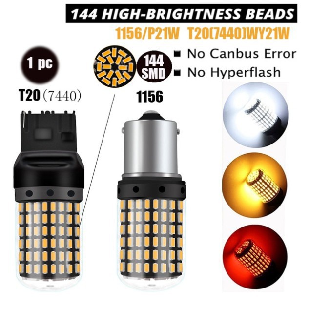 Bóng Đèn Led Xi Nhan 1x3014 144smd S25 1156 Ba15S P21W Led Bay15D Bau15S Py21W T20 7440 W21W W21 / 5w
