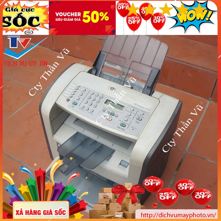 Máy in cũ đa năng HP laserjet 3050 hộp mực to bền hàng bao test có bảo hành 2 tháng