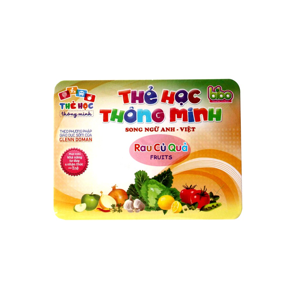 Bộ Thẻ Học Thông Minh Benrikids Chủ Đề Rau Củ Quả