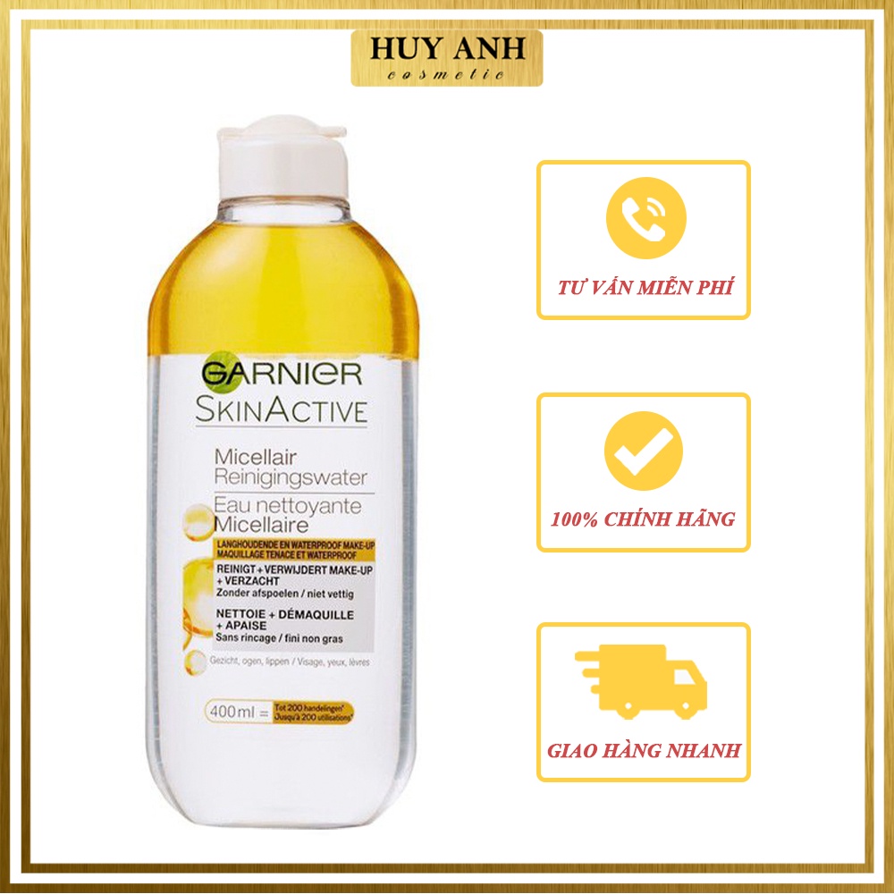Nước tẩy trang Garnier không cồn cho da dầu mụn da nhạy cảm của Đức Pháp 400ml | BigBuy360 - bigbuy360.vn