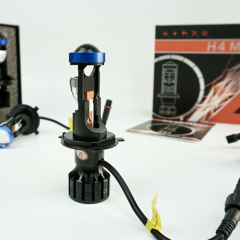 Đèn LED bi cầu mini P5 45W chân H4 12V, nhiệt màu 6000K - 12V. Lắp ôtô, xe máy. Bảo Hành 01 năm