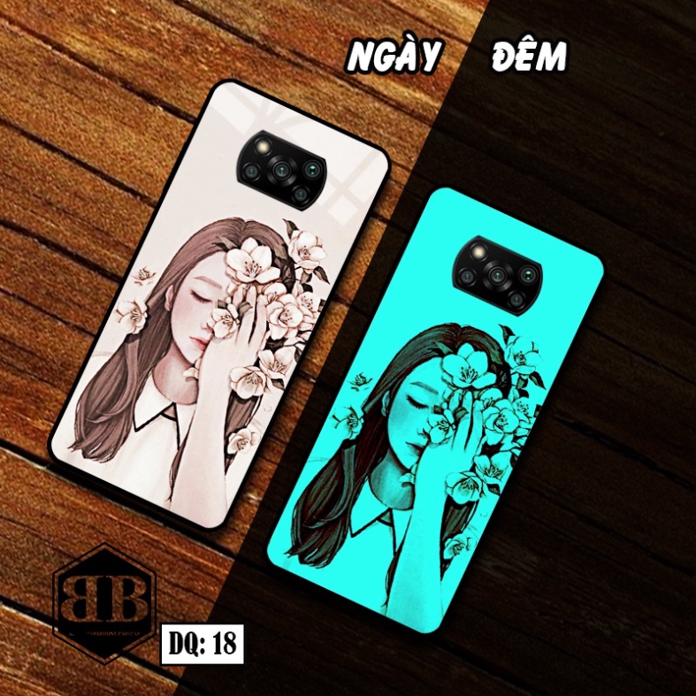 Ốp lưng kính Dạ Quang Xiaomi POCO X3 / POCO X3 PRO phát sáng trong đêm hình joker