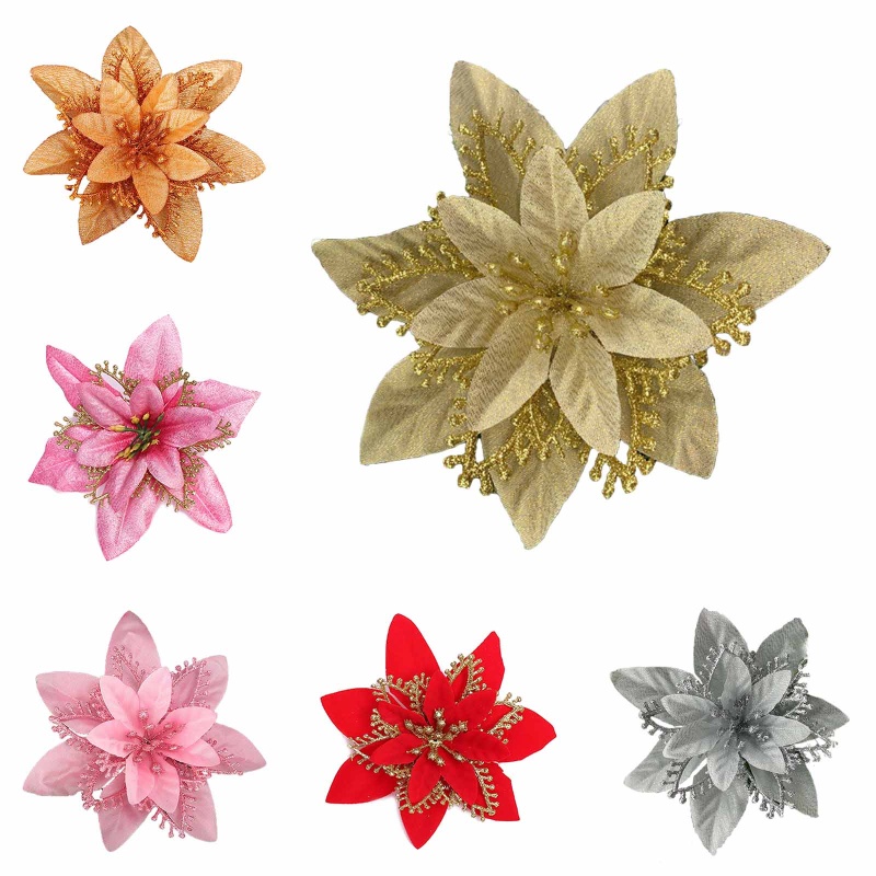 Hoa trang trí giáng sinh/tiệc cưới/lễ hội 13cm
