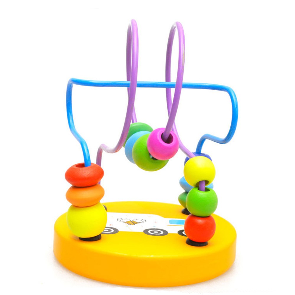 Children Wooden Around Beads Intelligence Toys