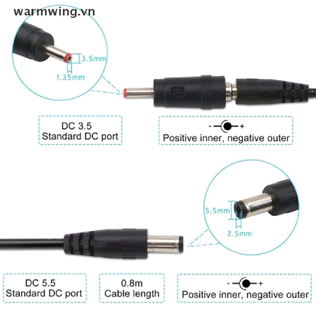 【warmwing】 Usb booster cable 5V step up to 9V 12V voltage converter 1A step-up display .