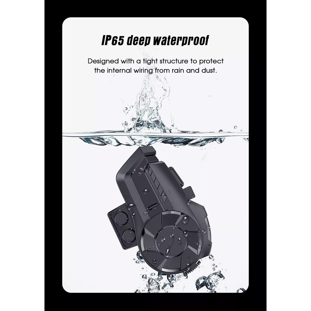 Tai nghe buetooth intercom HY-1001 có đàm thoại dùng cho mũ mũ bảo hiểm