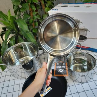 Bộ nồi 5 chiếc inox Elo Clio Plus