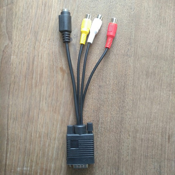 Cáp chuyển VGA sang S-Video 3-RCA AV TV cho PC / Laptop