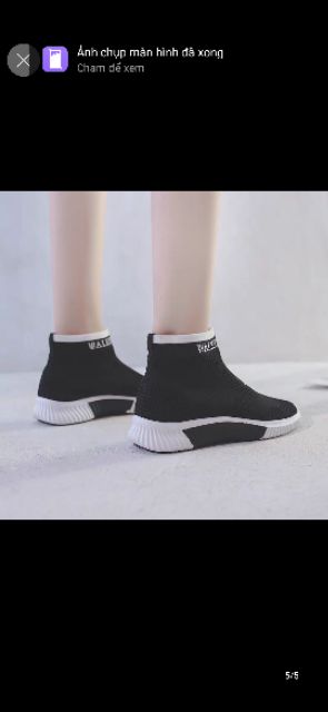 Giày cổ chun, boot len cao cổ hít hót cực mềm êm chân