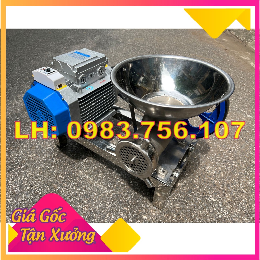 Cối đùn thịt, đùn xương 2.2kw, cối Inox 22
