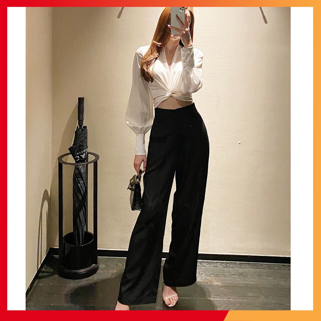 Quần Ống Rộng Nữ Hàng Thiết Kế - Quần Tây Nữ Chất Loại 1 Ống Rộng Lưng Cao, Dáng Suông Dài, Form Chuẩn Mặc Mát Thoải Mái | BigBuy360 - bigbuy360.vn