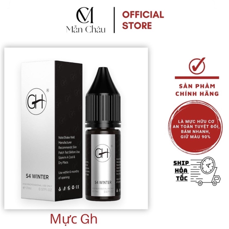 Mực GH Chuyên Kỹ Thuật Hair Strokes Tạo Sợi Bằng Máy Kèm Phun Rải Hạt Chân Mày