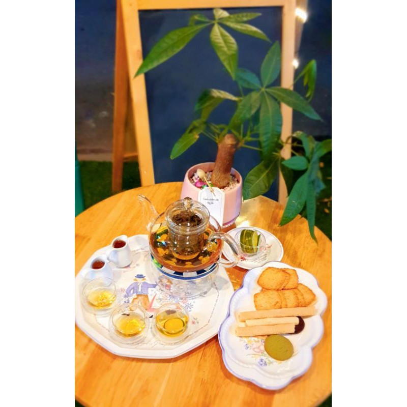 Bộ Ấm Trà Thủy Tinh Tặng Bộ Tách Trà Thuỷ Tinh Cao Cấp 600ml Lõi Lọc bộ trà thuỷ tinh có đế nến | BigBuy360 - bigbuy360.vn