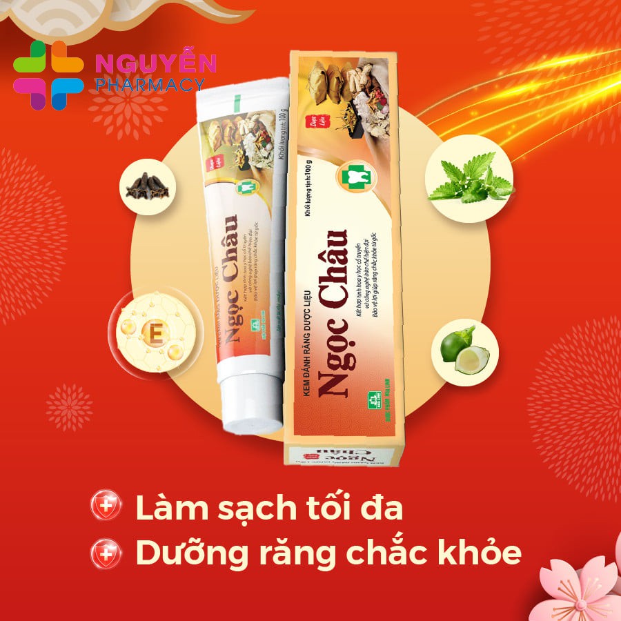 Kem đánh răng dược liệu Ngọc Châu - Bảo vệ nướu, ngừa sâu răng, nhiệt miệng