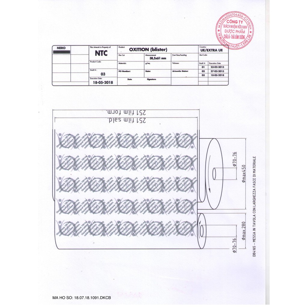 Viên ngậm trắng da dưới lưỡi Glutathione 100mg nhập khẩu Italy | BigBuy360 - bigbuy360.vn