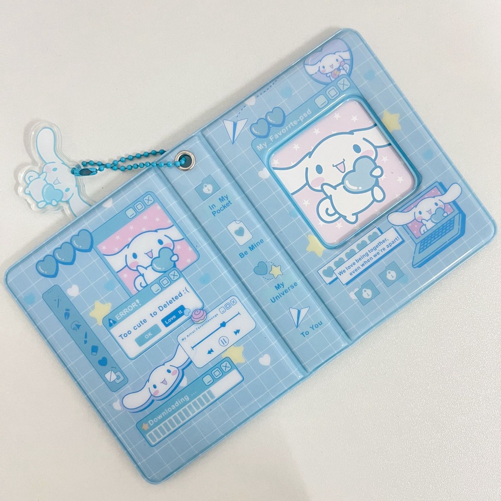 Peach Sanrio rotatable  Star photo pendant key chain Certificate album pendant