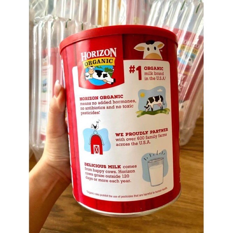 Sữa Horizon Organic Dry Whole Milk  - Sữa tươi dạng bột hữu cơ Organic Horizon 870gr date 2022