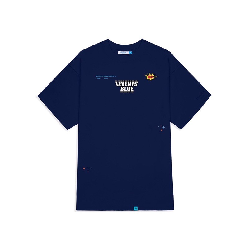 LEVENTS® SPACE TEE / DARK BLUE & WHITE