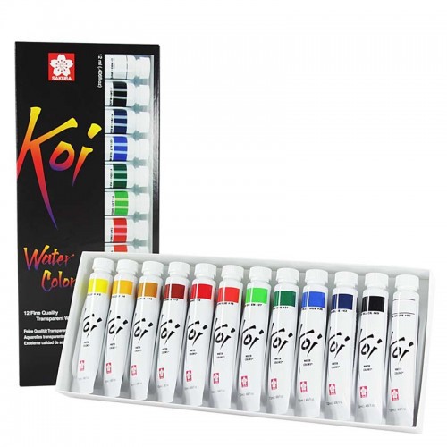 Màu Nước Koi Water Color - TUÝP - 12 Màu - XMW12L