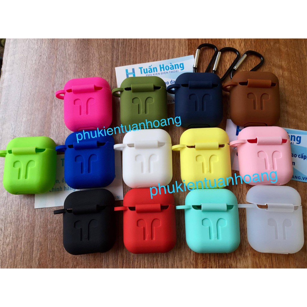 Case tai nghe Airpod 2 / Airpods 2 Apple silicon chống sốc bảo vệ + móc cheo
