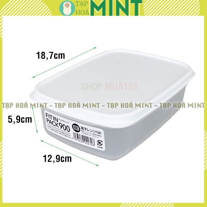 Hộp nhựa đựng thực phẩm nắp dẻo Fitinpack 2200ml - Tạp hoá mint