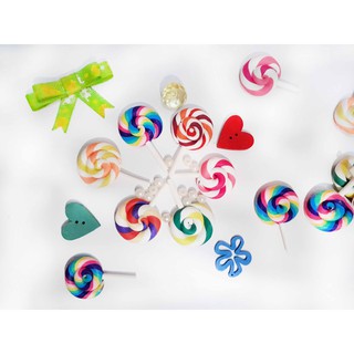 Mô hình kẹo mút Lollipop - phụ kiện trang trí tiểu cảnh - tượng trang trí