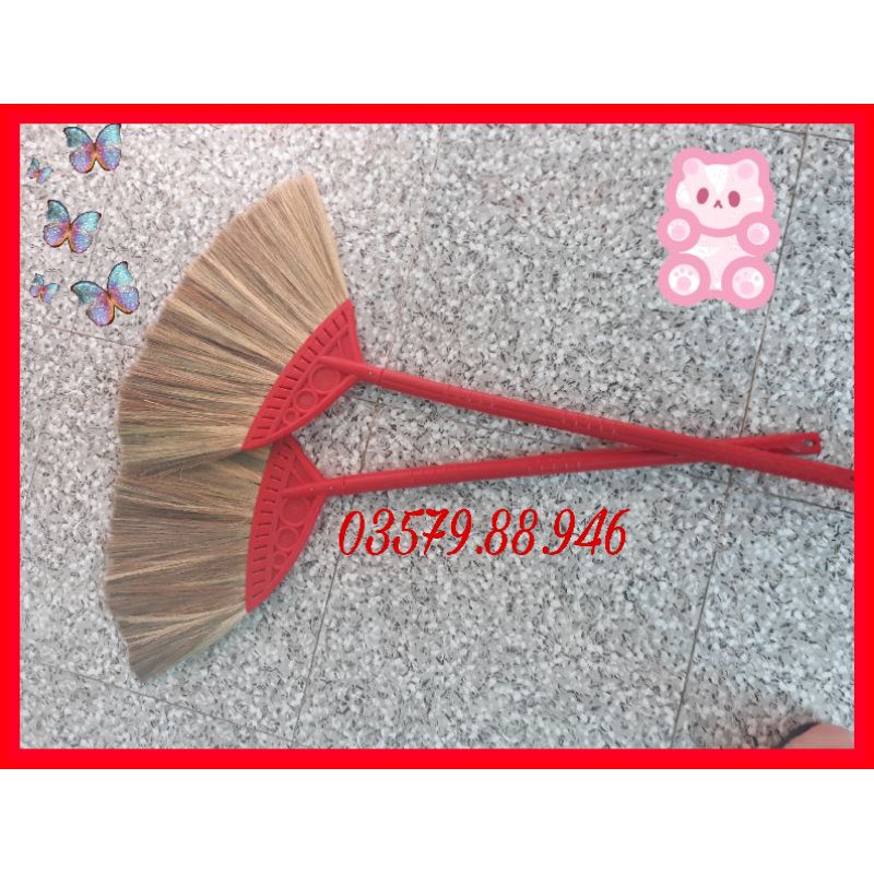 Chổi Quét Nhà Cán Nhựa Cao Cấp, Chổi Cỏ Hiệu QUANG THU