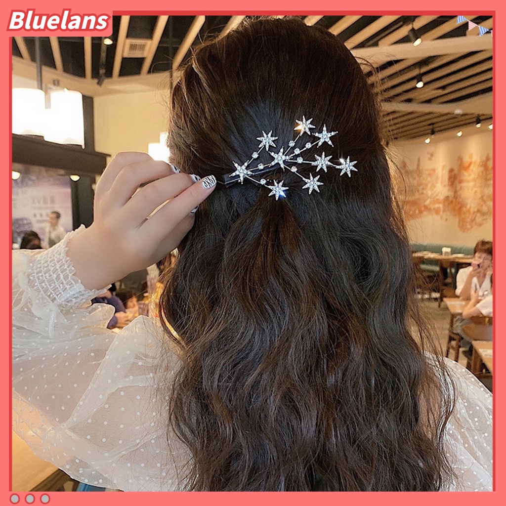 Kẹp Tóc Hình Ngôi Sao Đính Đá Lấp Lánh Thời Trang 48h
