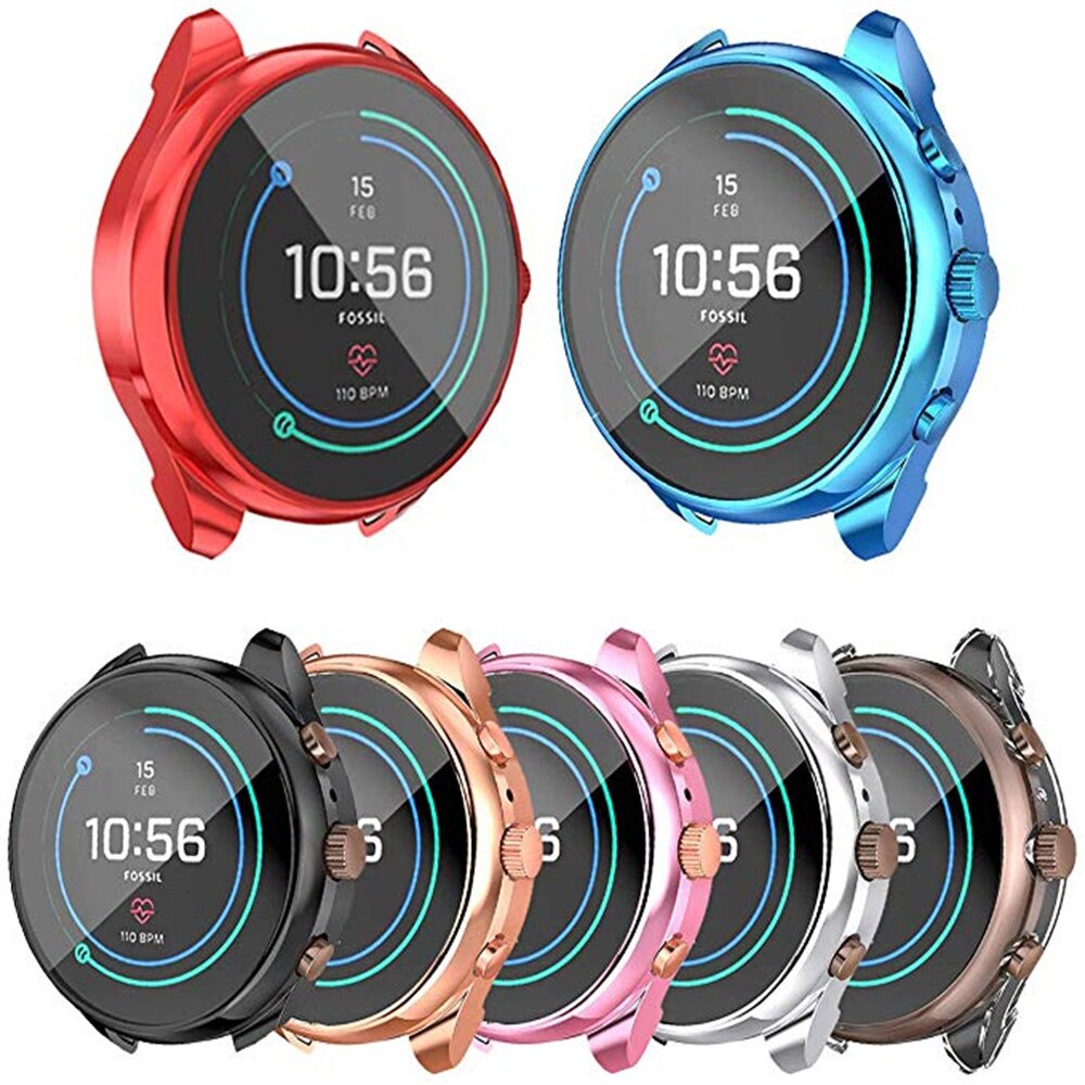 Galvanized Tpu Screen Protector Cover for Fossil Watch Ftw6022