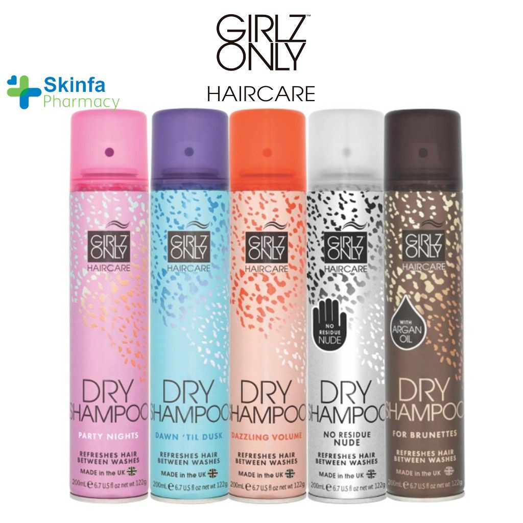 Dầu Gội Khô GIRLZ ONLY Shampoo 200ml - Skinfa