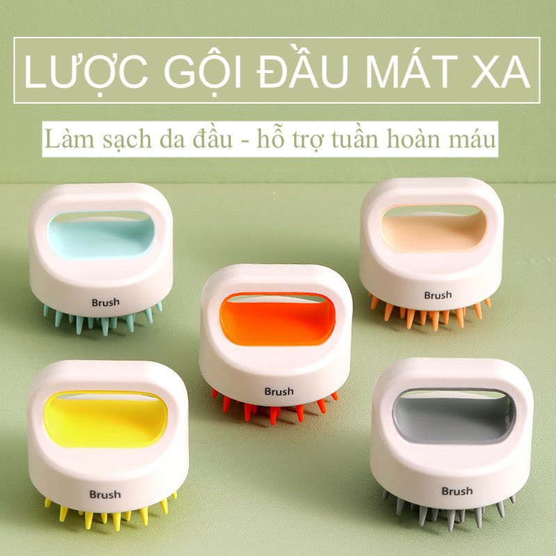 Lược Gội Đầu Có Tay Cầm Thư Giãn Nội Địa Trung UMI L-V