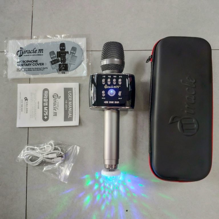 Miracle M75 Plus – Micro karaoke kèm loa thương hiệu Hàn Quốc