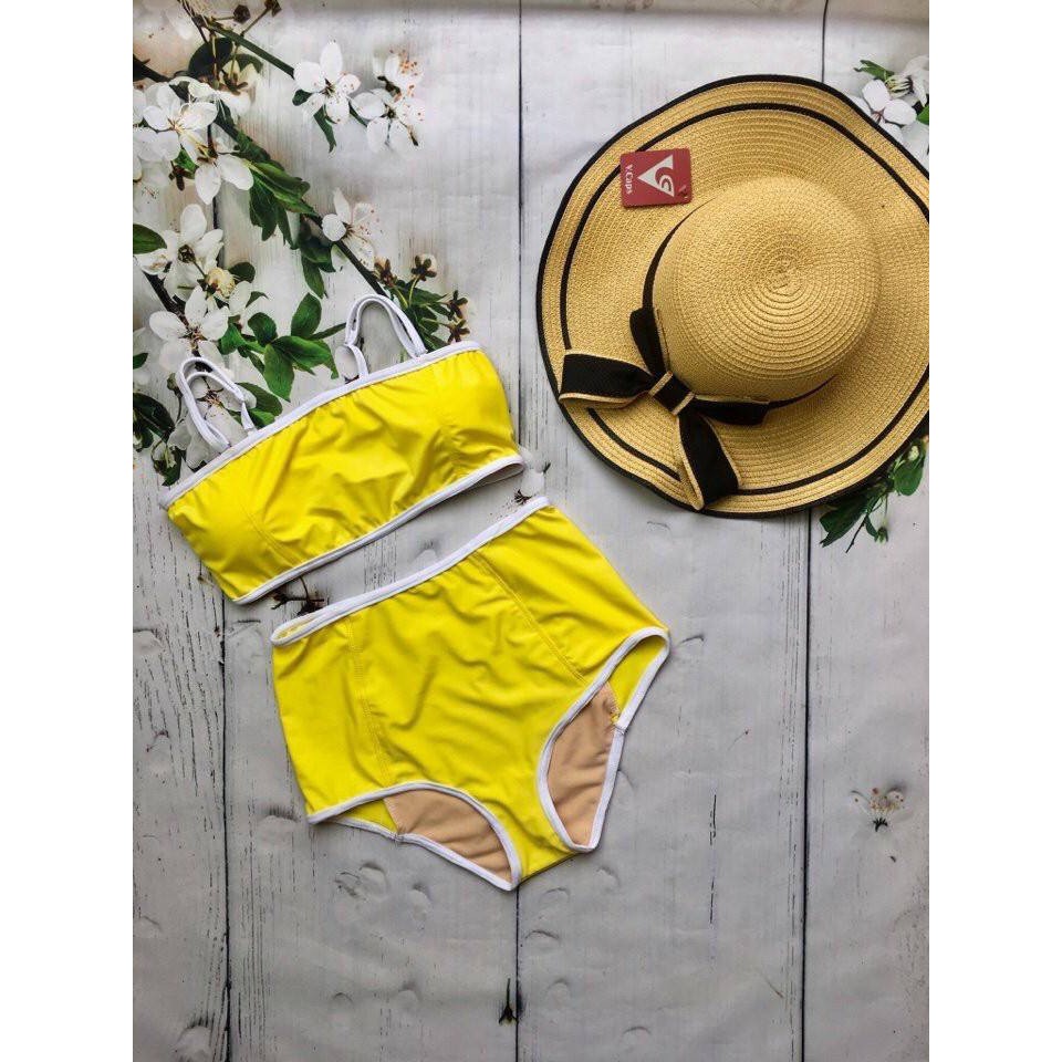 [ MẪU MỚI+ LOẠI ĐẸP] bikini hai mảnh áo QUÂY màu xanh đậm