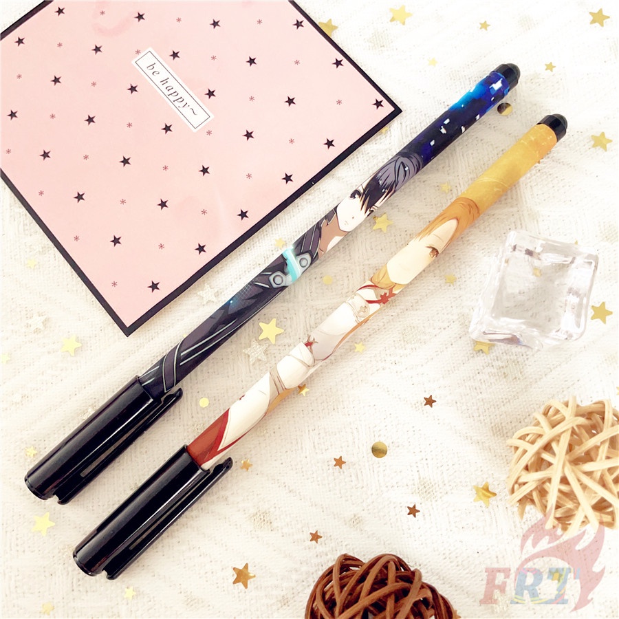 ❀ Bút In Hình Anime Sword Art Online Q-1 Độc Đáo ❀ 1 Bút Mực Nước SAO Kirito / Yuuki Asuna