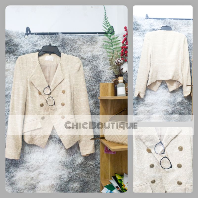Tweed Dạ khuy hoàng kim