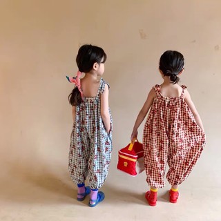 Jumpsuit dây cho bé gái