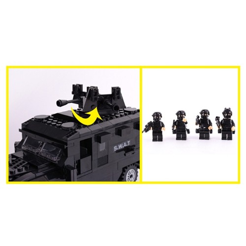 [Bộ siêu lớn] Lắp ráp Lego xe đặc nhiệm SWAT