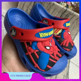 Dép Crocs Band Cho Bé Trai Hình Siêu Nhân Nhện Bé 1 - 14 Tuổi [Khuyến Mãi Sốc]