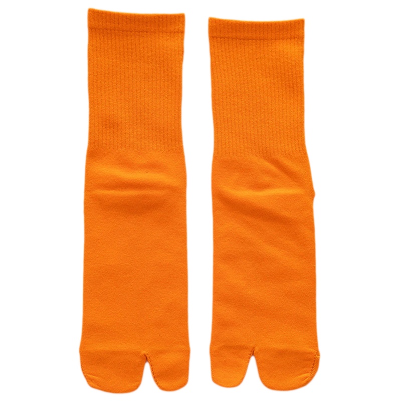 Xiangbao Vớ Xỏ Ngón 2 Ngón Bằng Cotton Có Gân Màu Neon Harajuku Cho Nam Và Nữ