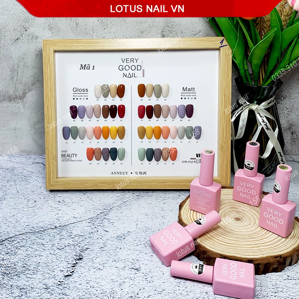Set sơn gel Very Good 24 màu cao cấp tặng kèm bảng màu