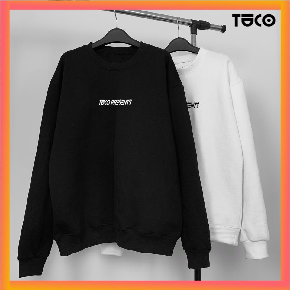 Áo SWEATER basic TUCO form rộng oversize unisex nam nữ nỉ dày dặn không xù local brand , áo dài tay nhiều màu