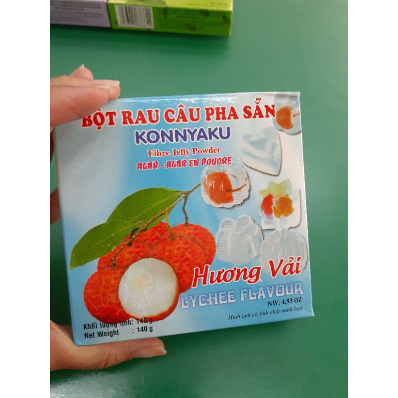 BỘT RAU CÂU PHA SẴN VỊ KONNYAKU ĐỦ VỊ 140G