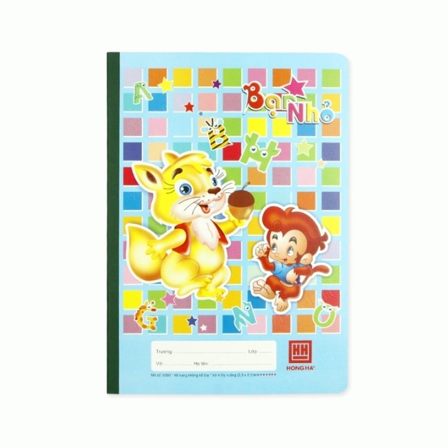 Vở ô ly hồng hà bạn nhỏ 6 sao - 1 quyển - chống lóa - 48 trang - vở ô ly cho bé - học sinh - MIYABI STORE