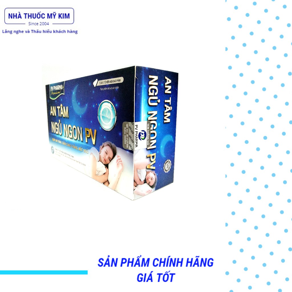 Viên uống An Tâm Ngủ Ngon PV (Hộp 50 viên) | BigBuy360 - bigbuy360.vn