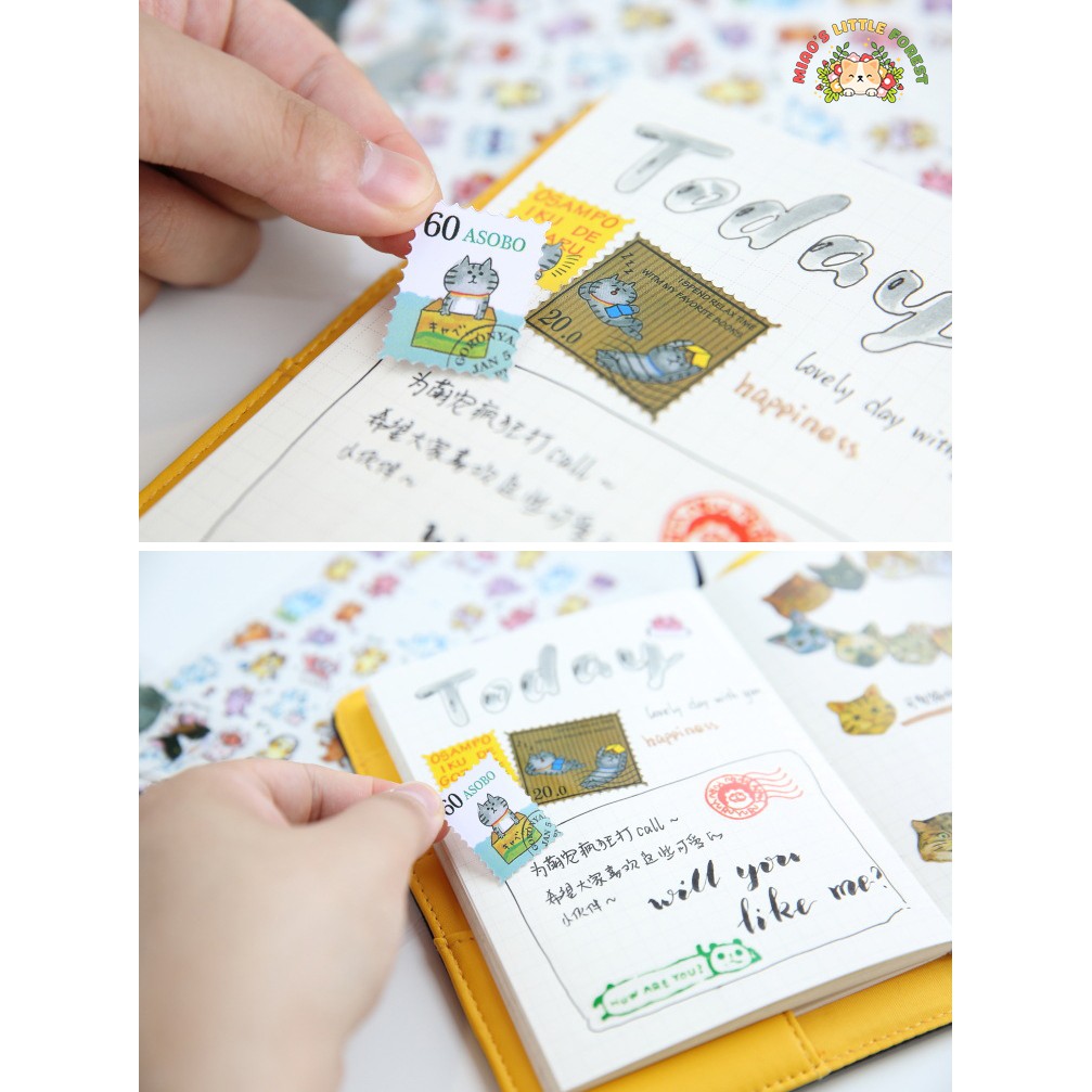 STICKER NHẬT BẢN CHỦ ĐỀ MÈO CON | MST219