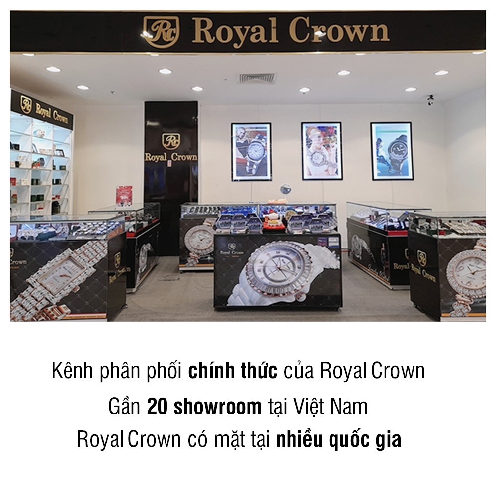 Đồng hồ nữ chính hãng Royal Crown 5266 dây đá