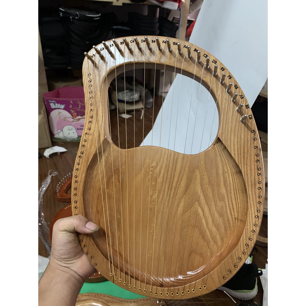 Đàn lyre 16 dây nguyên khối Anca AC-16M chính hãng - đầy đủ phụ kiện